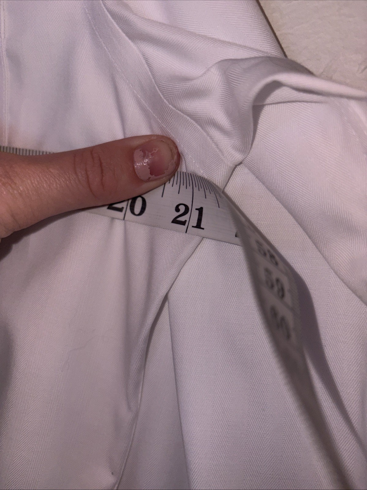Polo Ralph Lauren Men’s White Button Down Shirt Medium Size 15 1/2 Custom Fit