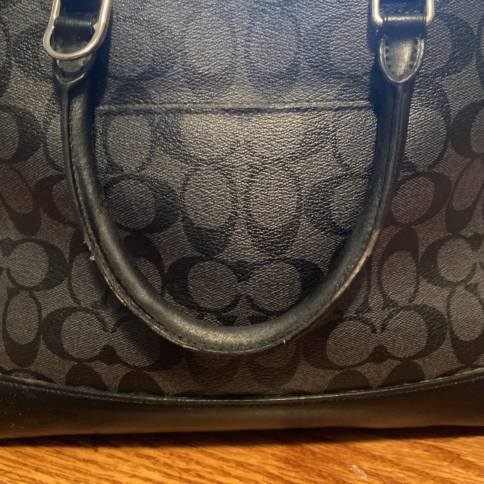 GENUINE COACH FACTORY OUTLET BLACK LEATHER HANDBAG SIERRA SATCHEL # G1777-F58287
