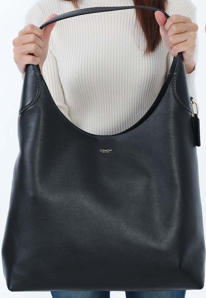 COACH Brooklyn 39 Shoulder Bag CU044 Black Leather Women Outlet New