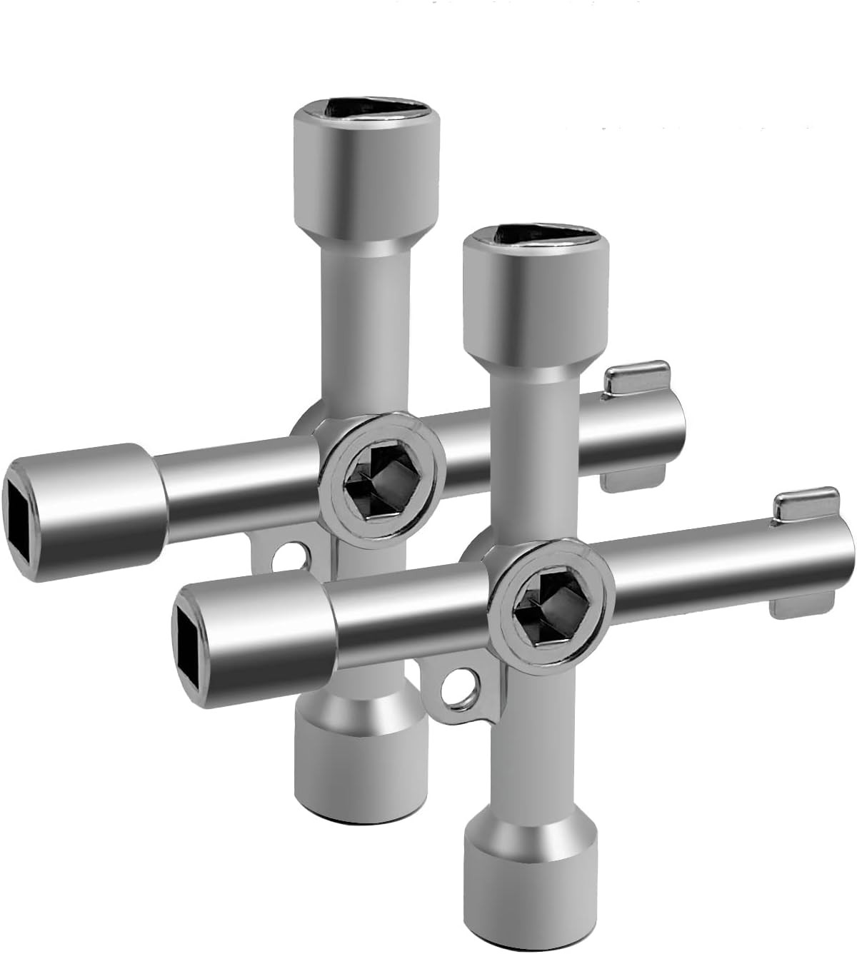 4-Way Multi-Functional Utility Key, 4 in 1 Universal Cross Key Stainless Steel T