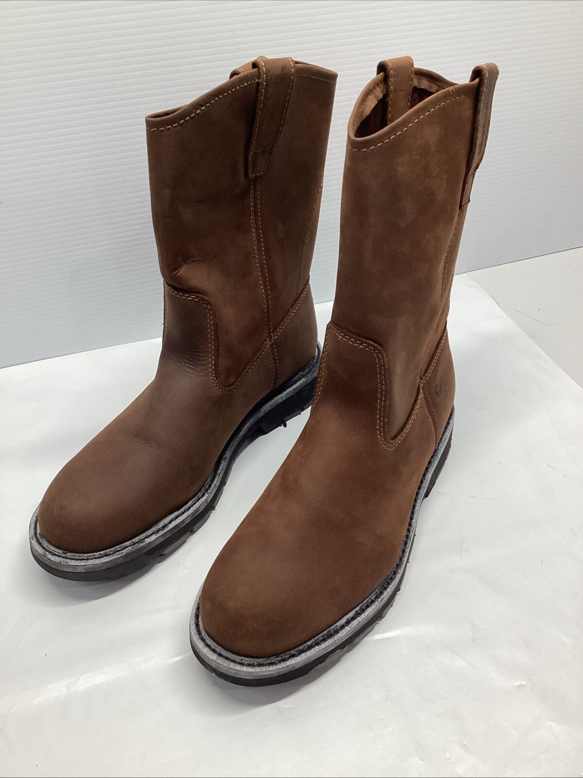 Wolverine Men 10″ Wellington Soft Toe Leather Work Boot Size 12M W04727