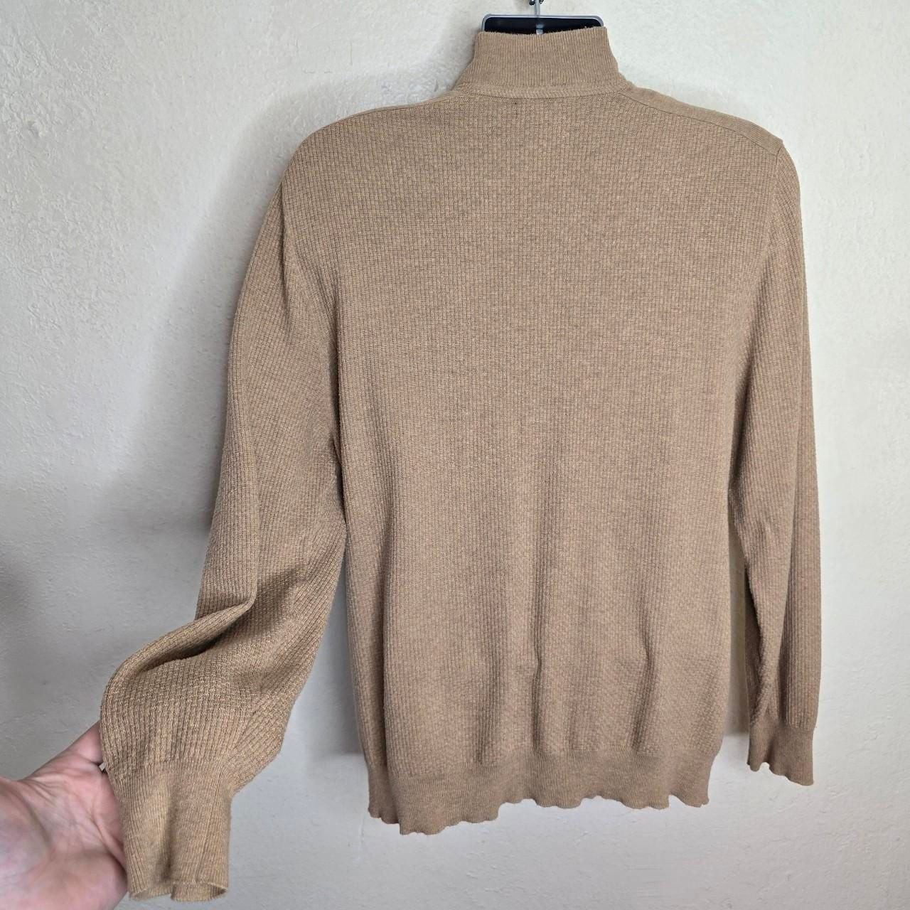 Tasso Elba Full-Zip Faux Suede Trim Textured Knit Sweater Jacket