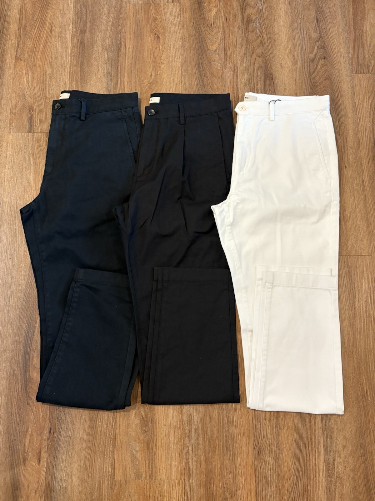 Men’s Cotton Chino Pants, Size 32×32, Lot Of 3, New, Khaki Pants