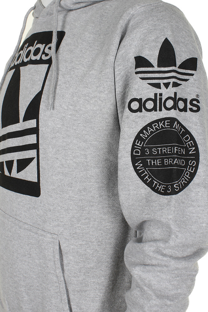 Adidas Men’s Original Trefoil Street Graphic Front Pocket Active Pullover Hoodie