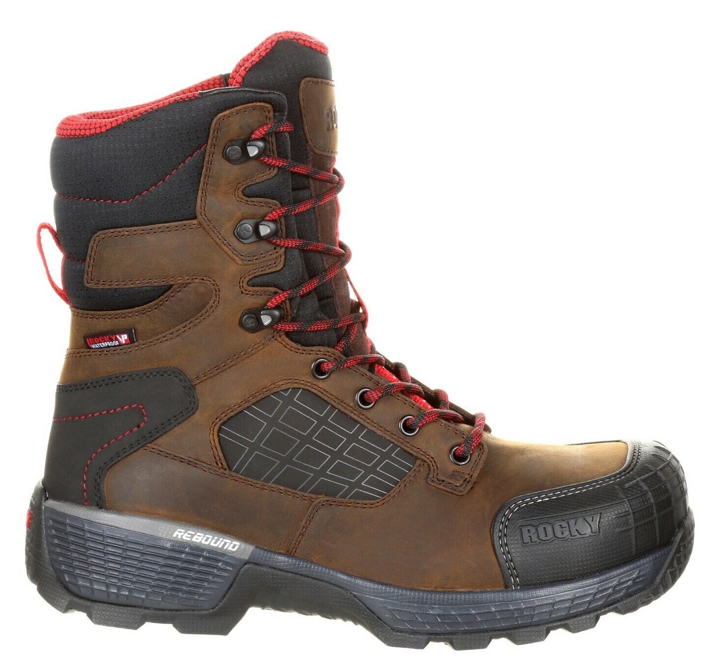 ROCKY TREADFLEX COMPOSITE TOE WATERPROOF 8″ WORK BOOTS RKK0240 – NEW