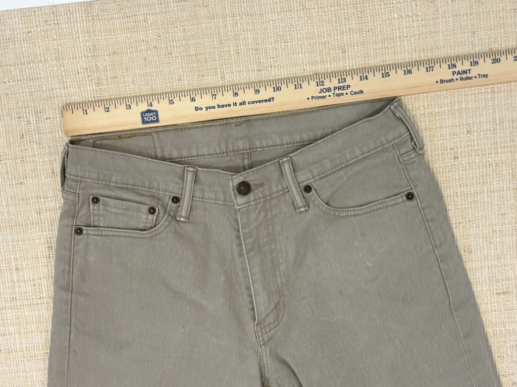 Levi’s 513 Slim Straight Jeans Stone/Tan Color Size 32×30