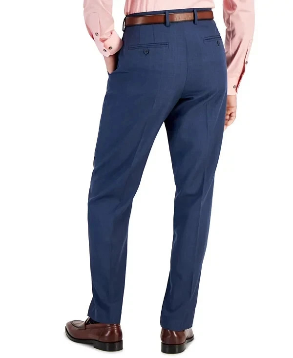Perry Ellis Portfolio Men’s Modern-Fit Stretch Solid Resolution Pants MSRP $95