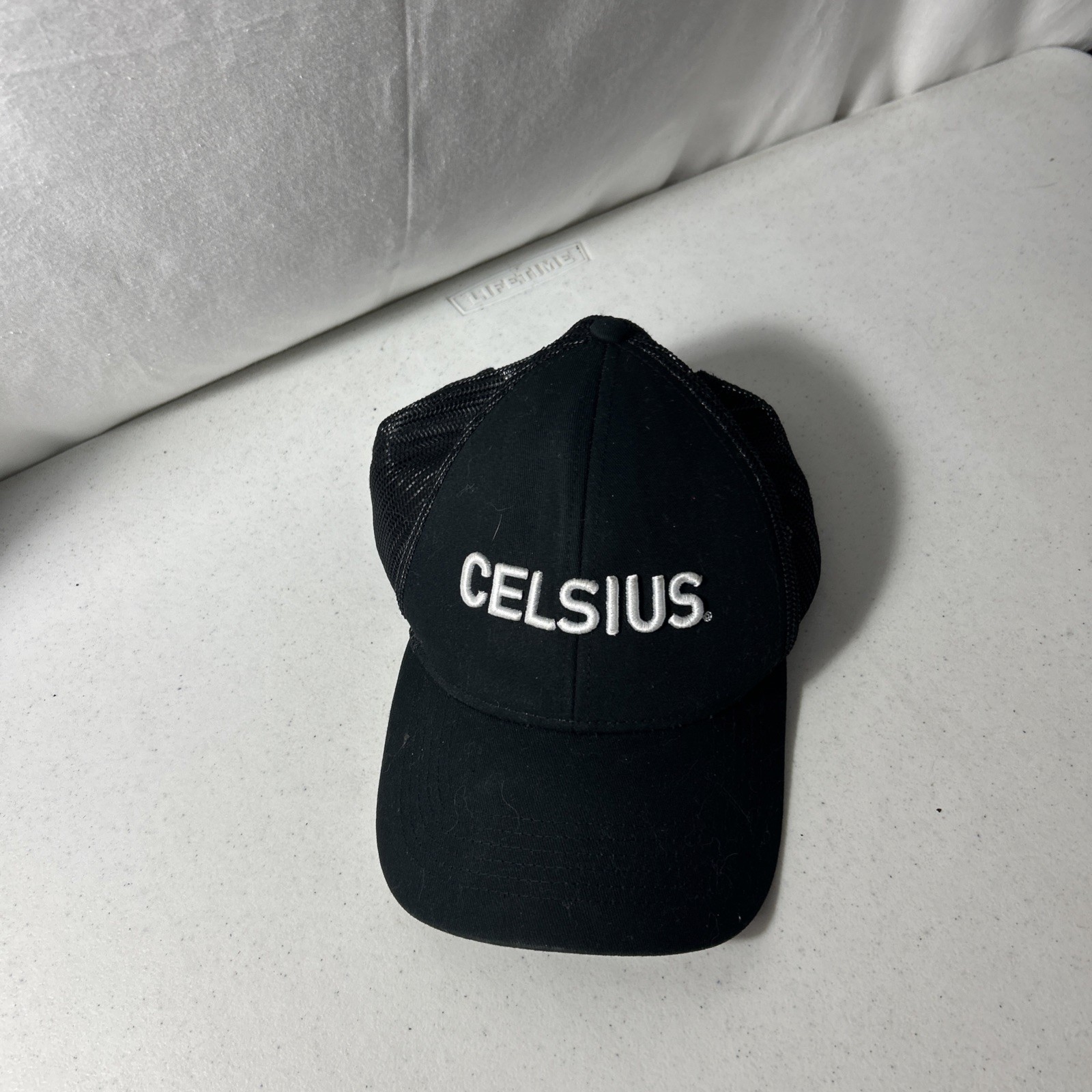 Celsius Adjustable Strap Mesh-Back Black Hat