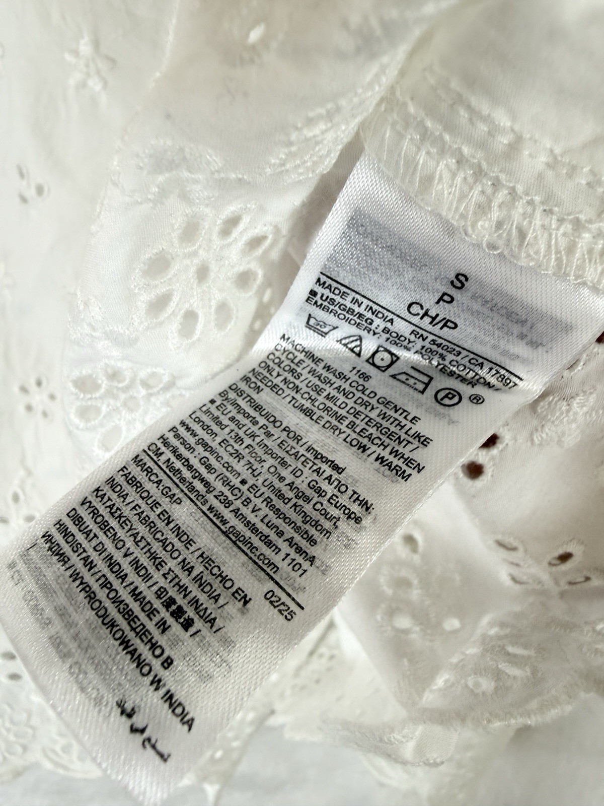 GAP x Doen Eyelet Top Small Cotton Cottagecore Boho New NWT