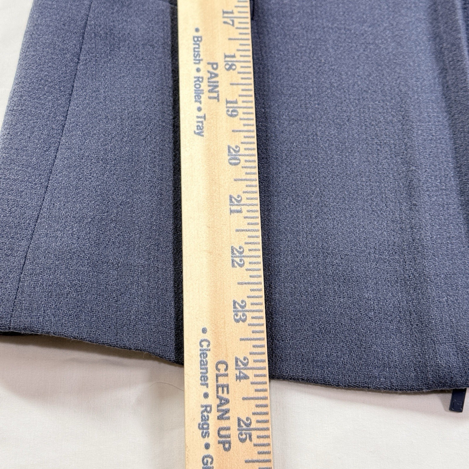 Lafayette 148 Wool Peplum Zip Blazer Jacket Blue Minimalist Luxury Women 4