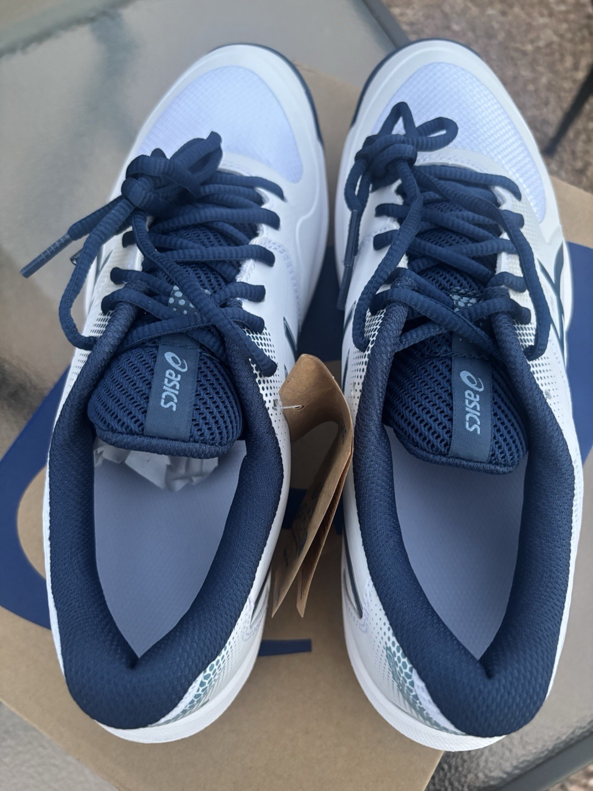 ASICS Game FF Pickleball Men’s Size 8 White/Twilight Blue 1041A488-101