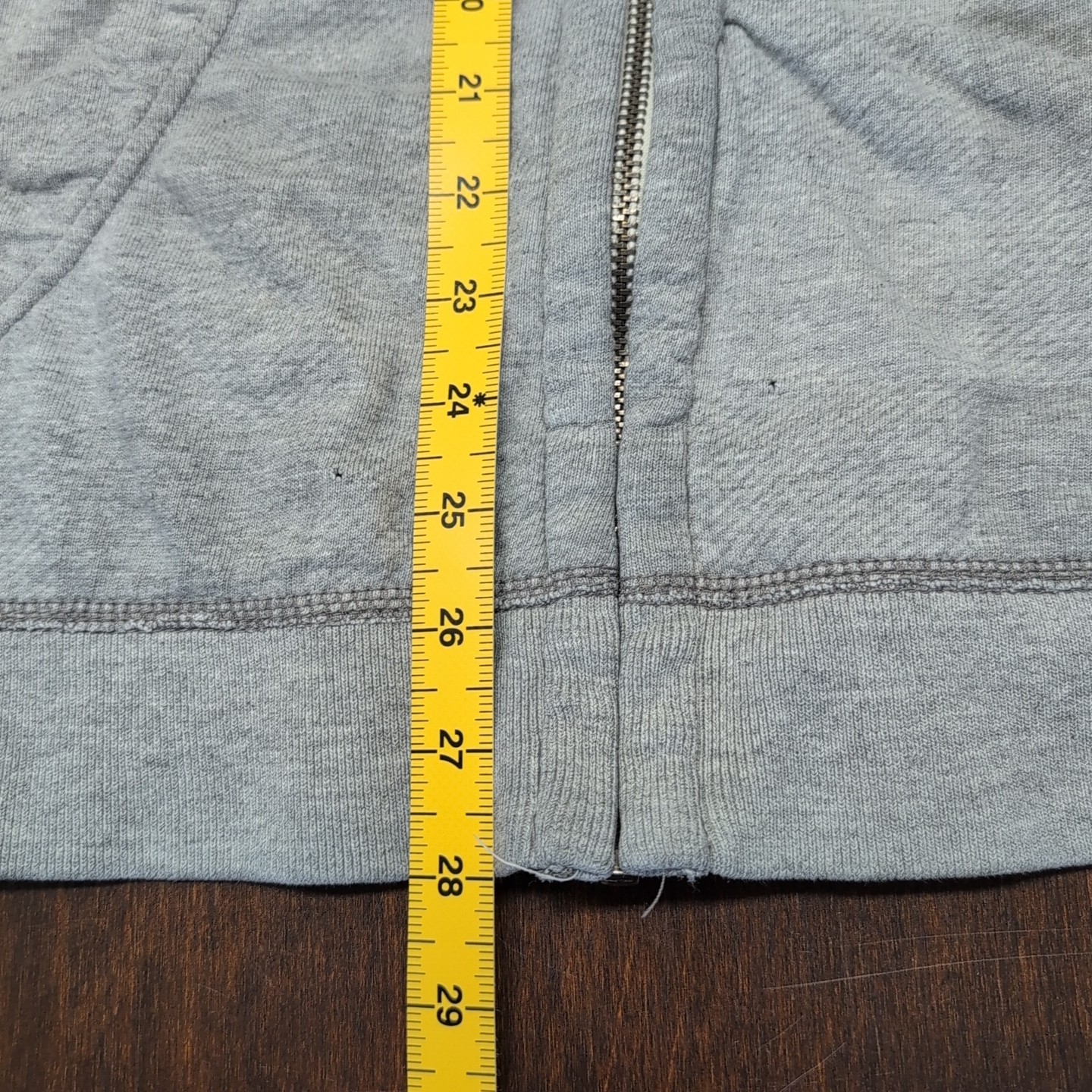 Vtg Y2K American Eagle Mens Vintage Fit Zip Up Hoodie Gray Distressed Sz XL