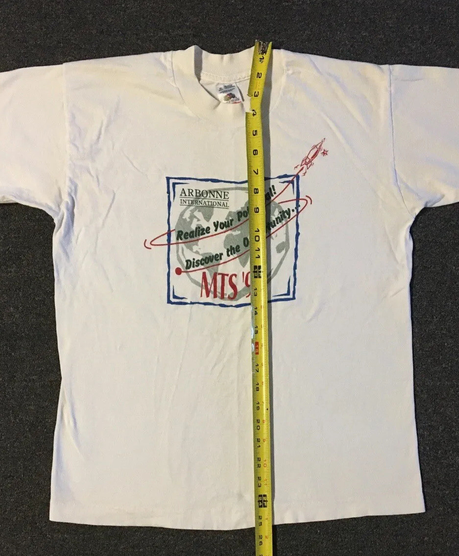 Vtg 90s Realize Your Potential Faded Shirt S Kindness Planet Earth Funny Grunge
