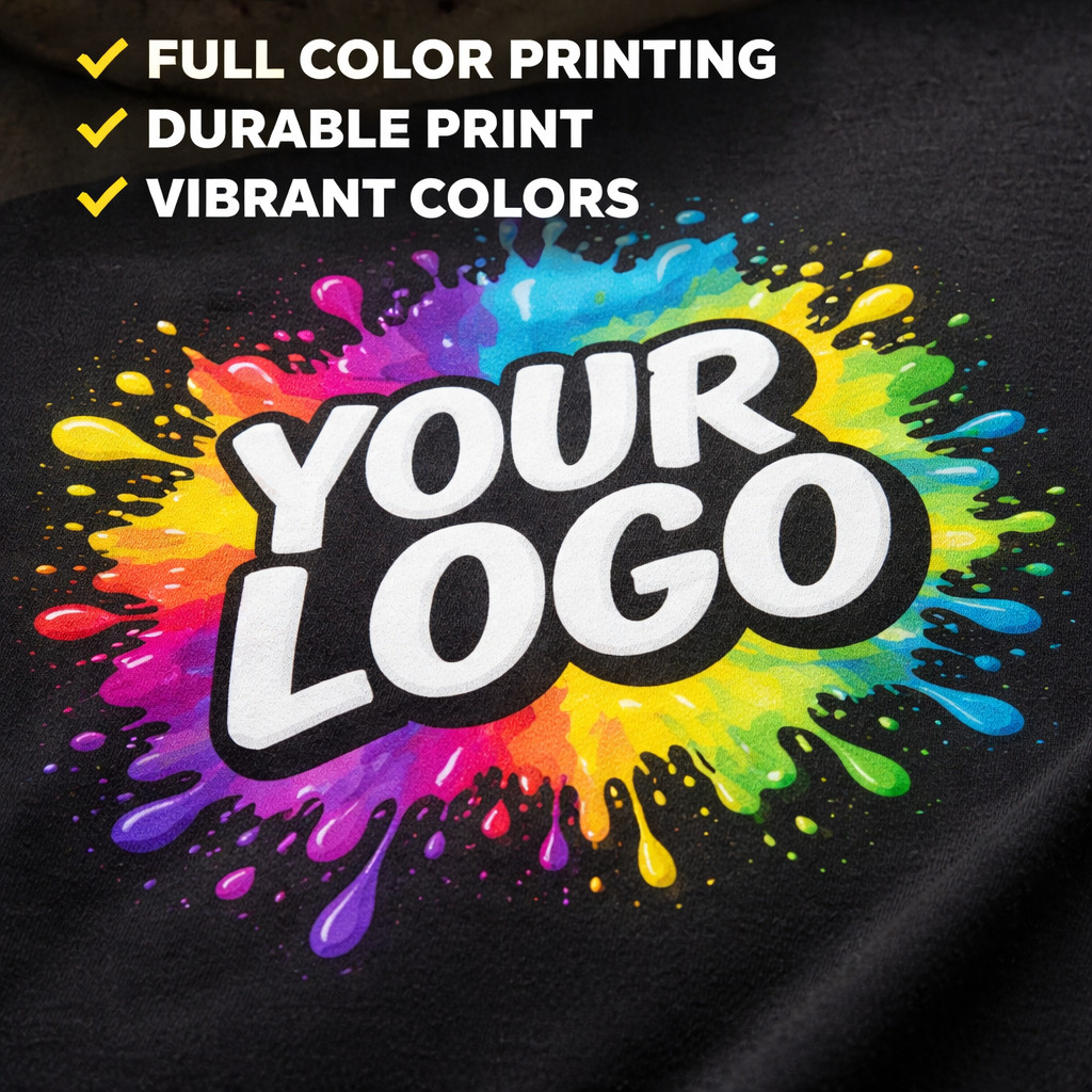 Custom Logo T-Shirts | Full Color Print | Bulk Custom Shirts | Business Event T
