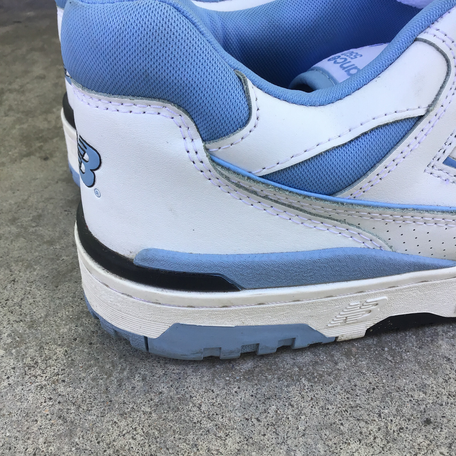 New Balance 550 UNC White University Blue White Men Size 13 BB550HL1