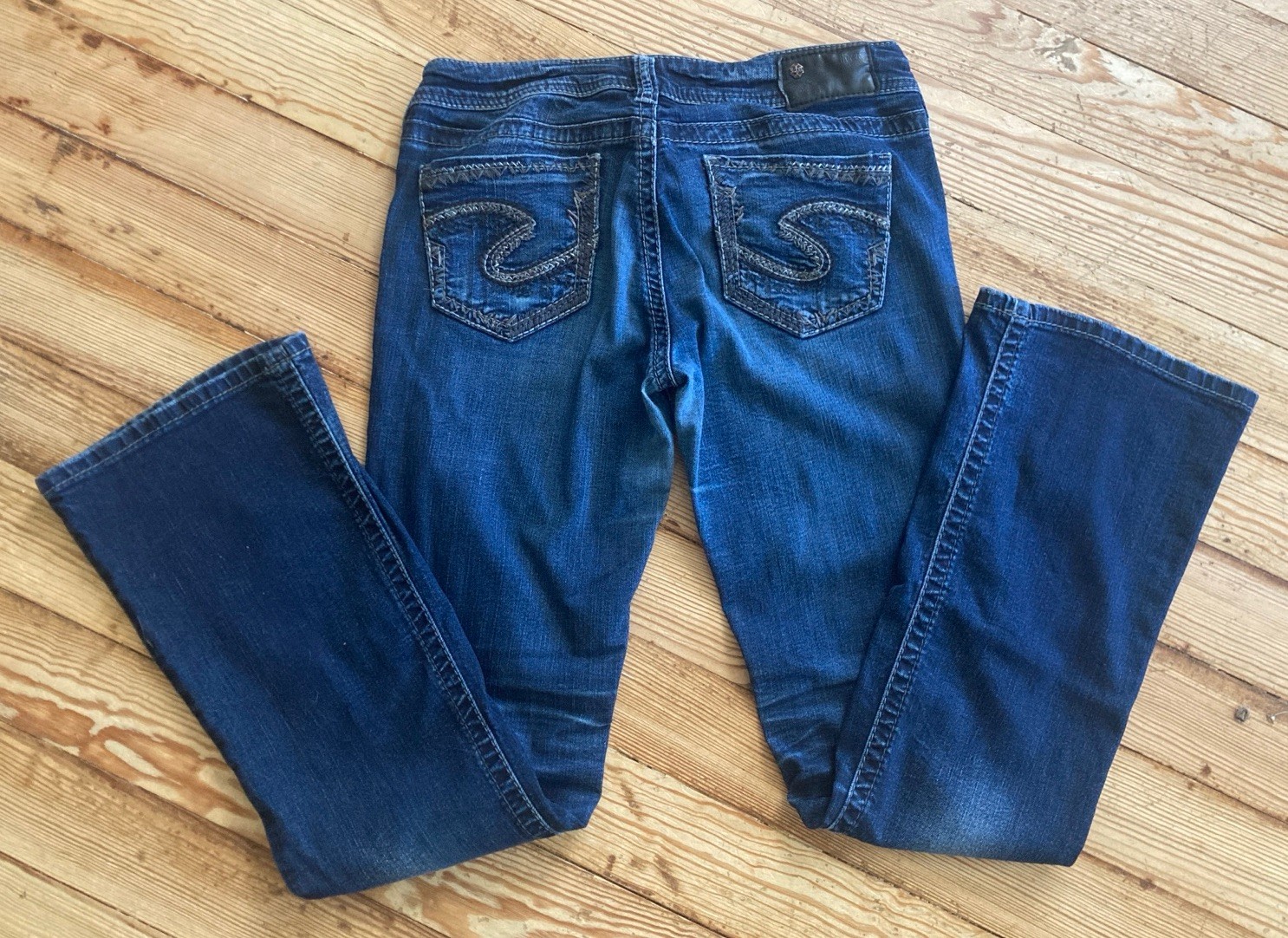 Silver Jeans Co. Suki Mid Rise Bootcut Dark Wash Denim Jeans