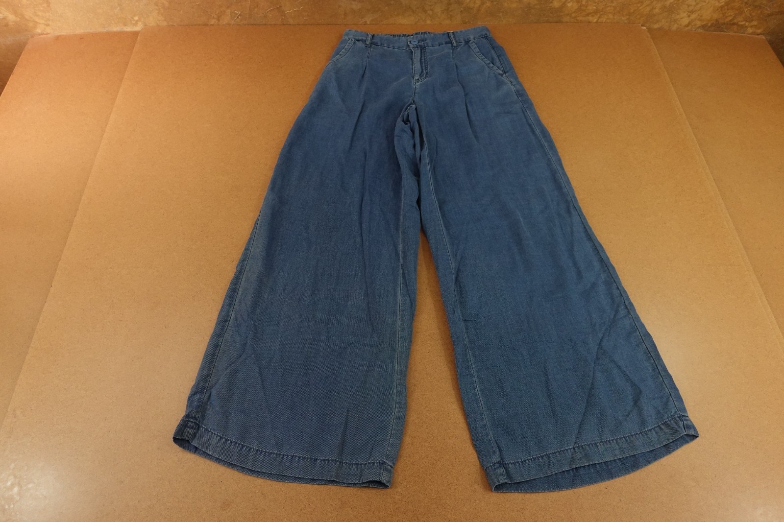 American Eagle Womens 00 Reg Blue Denim High-Rise Trouser Jeans Inseam-29.5 in