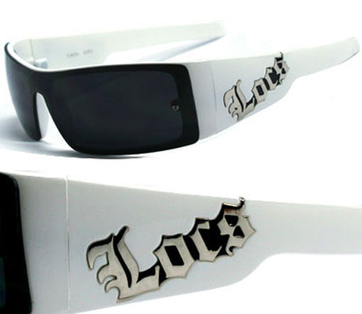 Locs Mens 1 Piece lenses Sunglasses – White LC54