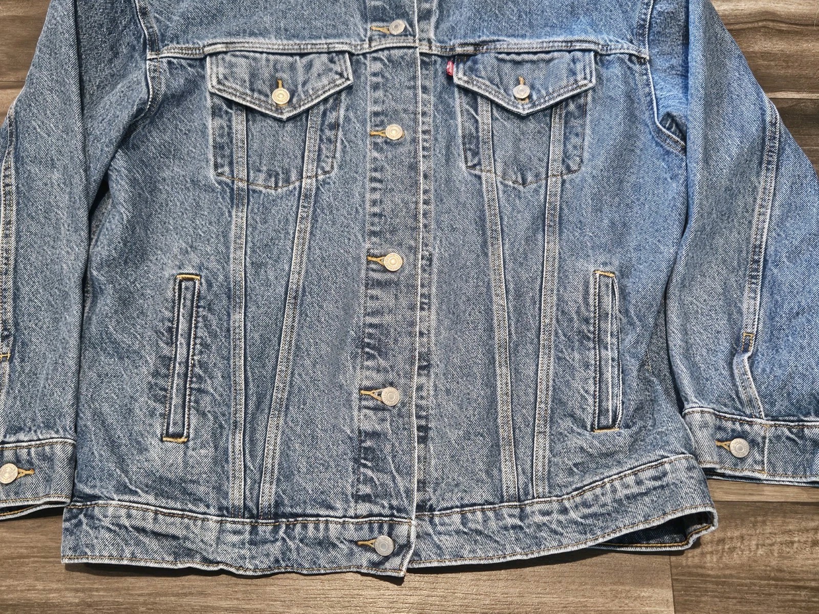 Levi’s Denim Jacket Mens L Trucker Medium Wash Sri Lanka