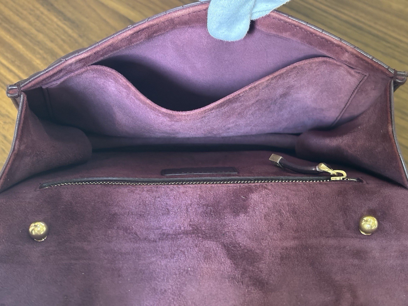 Dior Addict Quilted Cannage Burgundy Chain Shoulder Bag Gold Hardware Clasp
