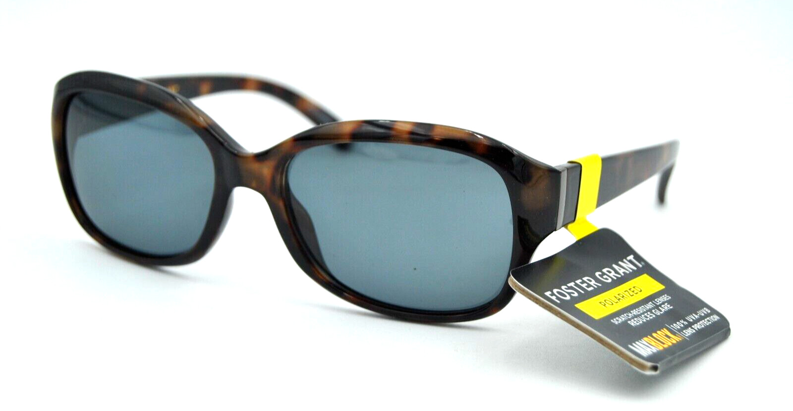Foster Grant Brown POLARIZED Sunglasses 1804 TORT POL 100% UV Protection