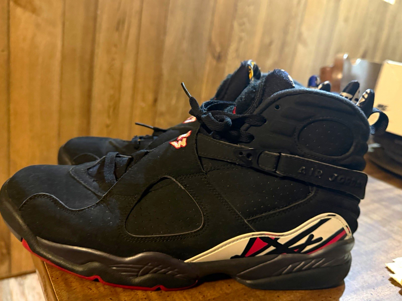 Jordan Air Jordan 8 Retro Playoff 2013 Black/Red/Purple Size 11.5 305381-061