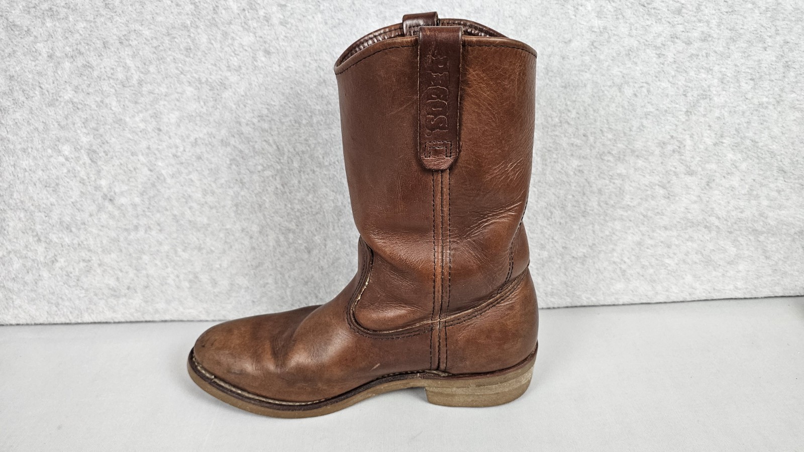 Red Wing 1155 Pecos Leather Work Boots Heritage Nailseat Soft Toe USA Size 9.5