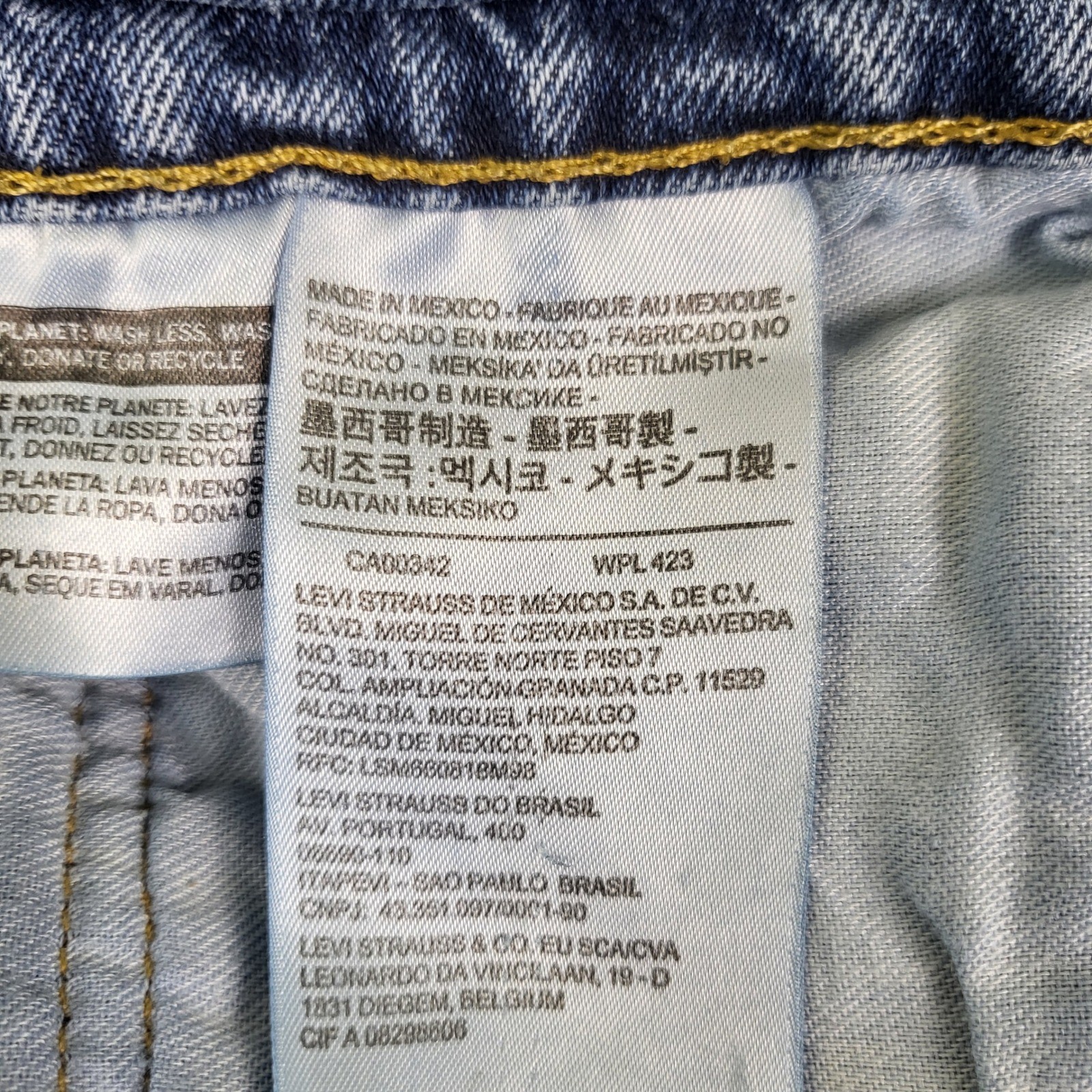 Levis 559 Relaxed Straight Jeans Mens 36×30 Blue Medium Wash Excellent Stretch