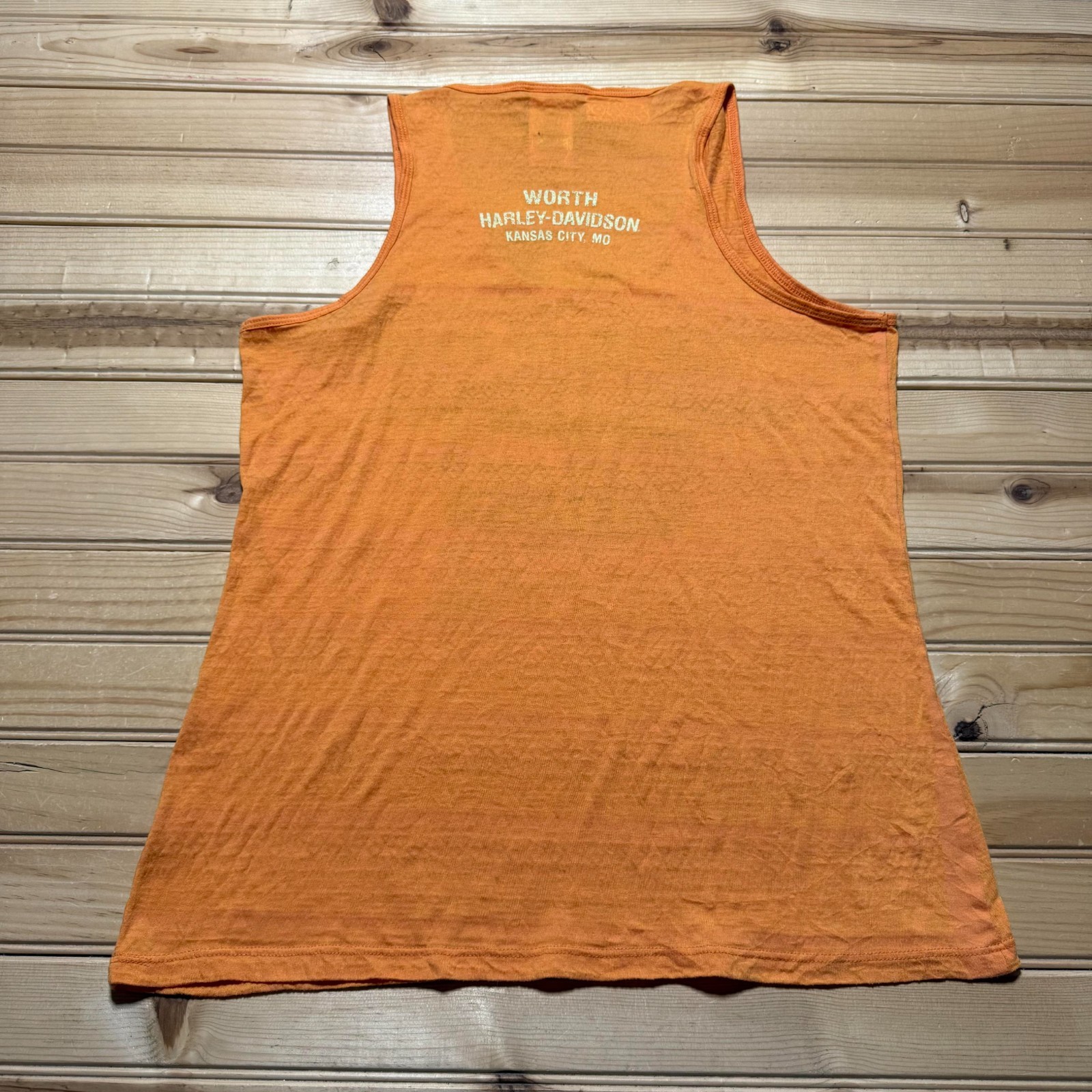 Vintage Y2K Harley Davidson Worth Kansas City Missouri Biker Tank Top Large