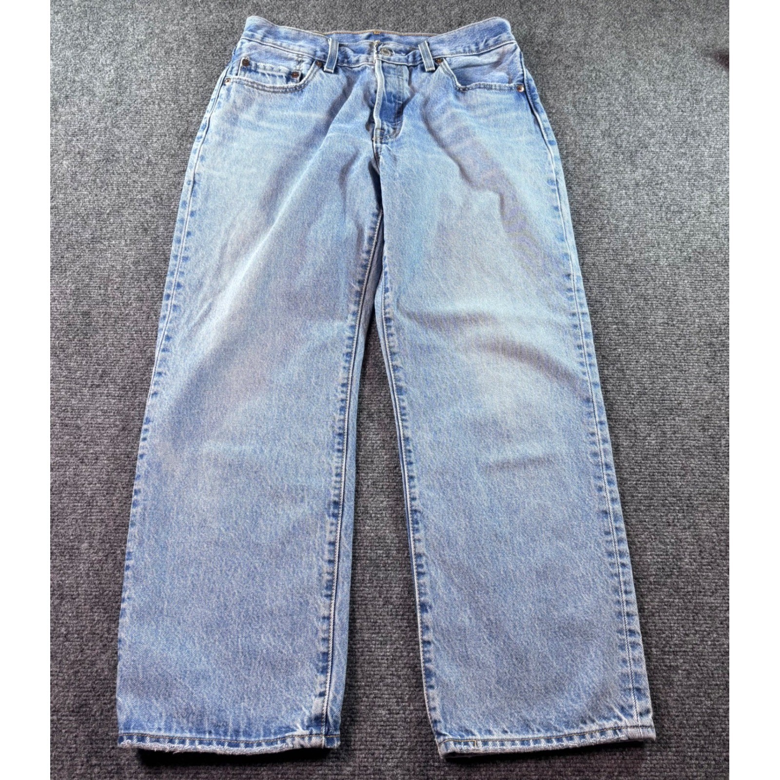 Levi’s Premium 501 Original Jeans Women 27 Light Blue Straight High Rise Cotton