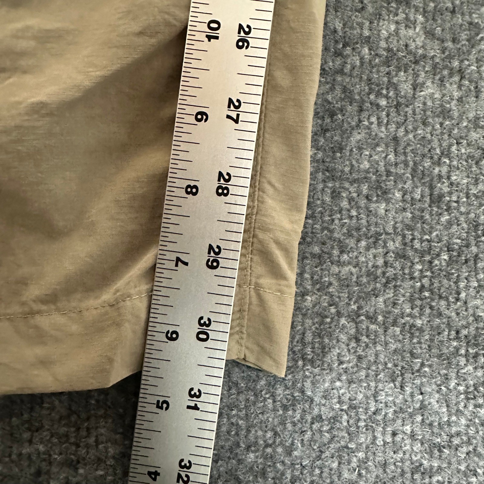 Columbia Pants Mens Size 42×30 Beige Convertible Cargo Hiking Outdoor Omni-Shade