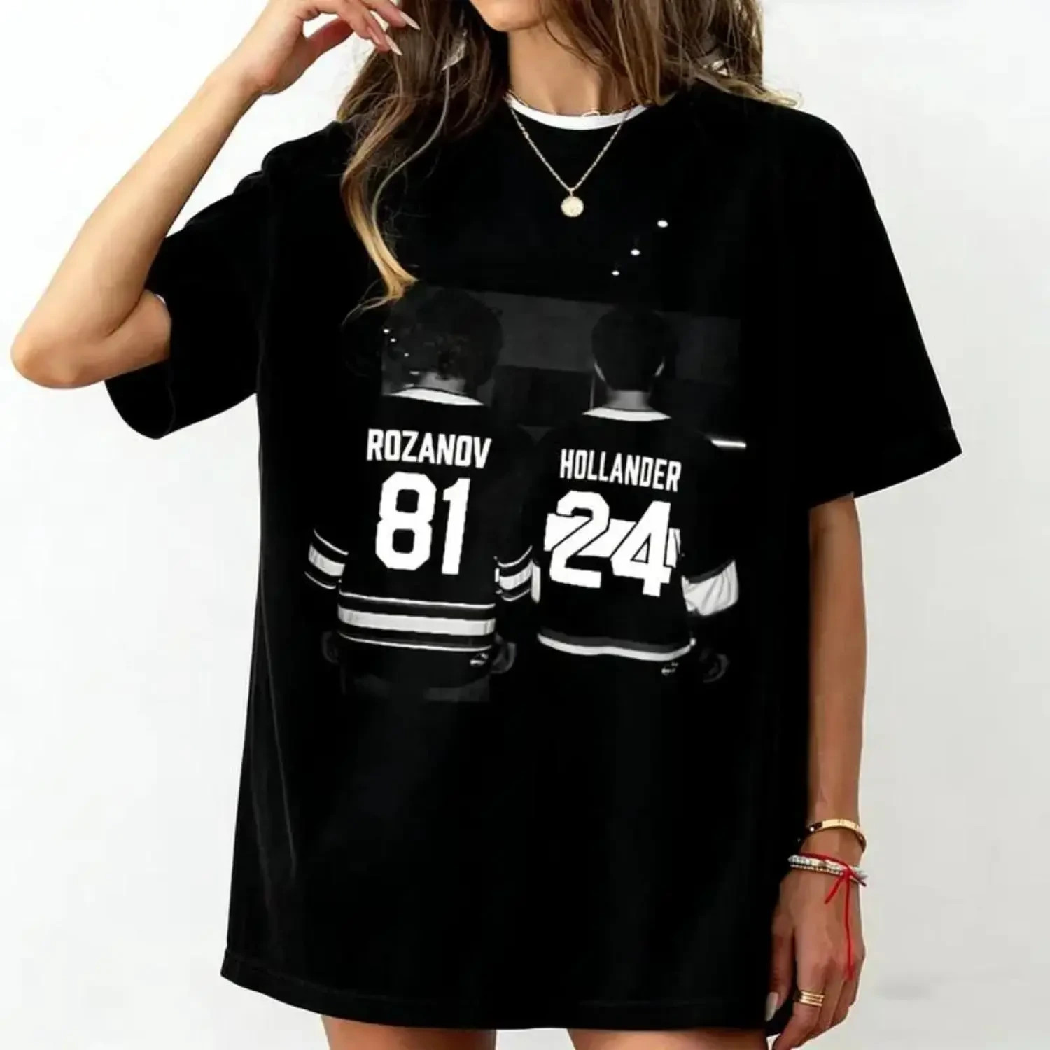 Rozanov Hollander Hockey Rivalry Shirt Retro Crewneck Mens Womens Gift Tee