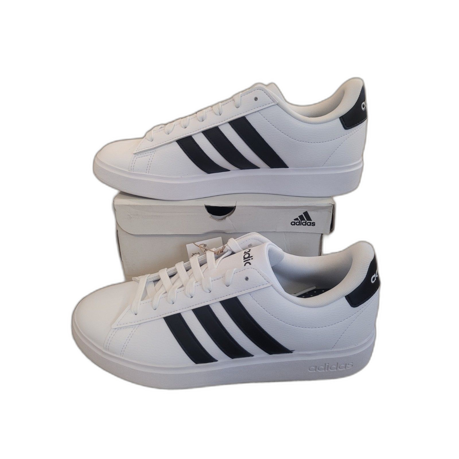 Adidas Grand Court 2.0 Women’s Size 10 White Black Tennis Lifestyle Sneakers