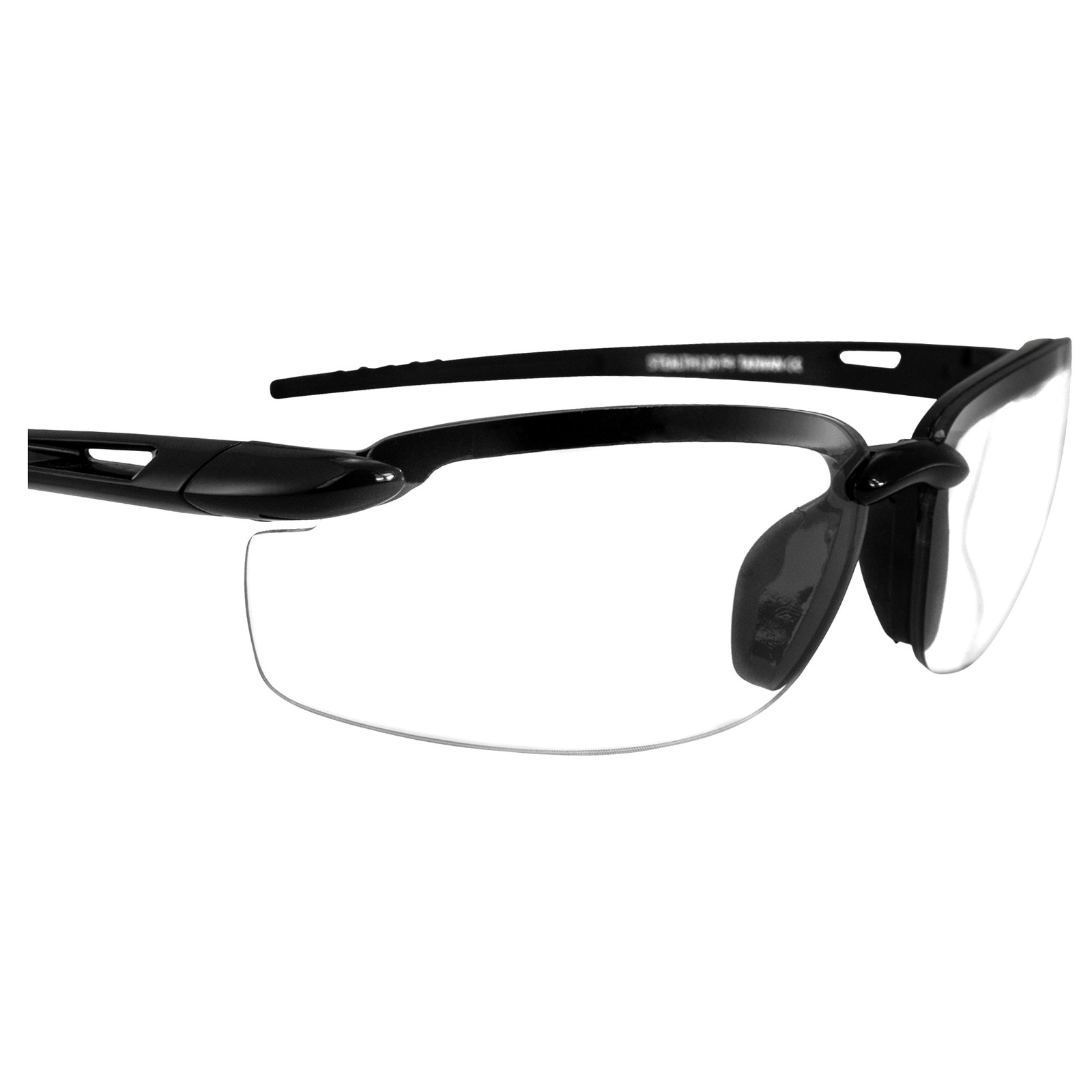 Birdz Eyewear Stealth Sunglasses Black Semi Frame w/Clear to Smoke Photochromic