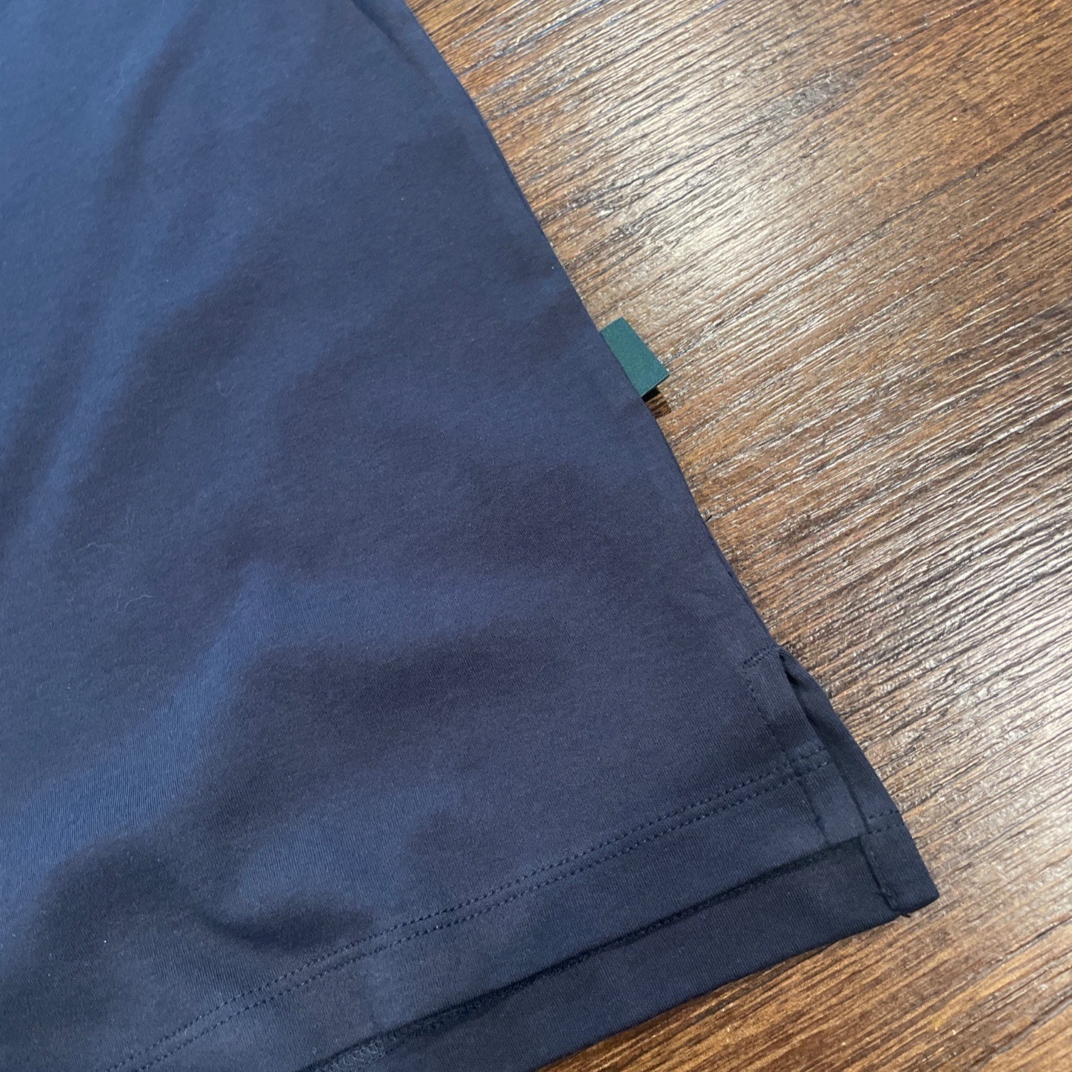 AG Green Label Polo Shirt Mens Medium Navy Teal Lightweight Preppy Casual Golf