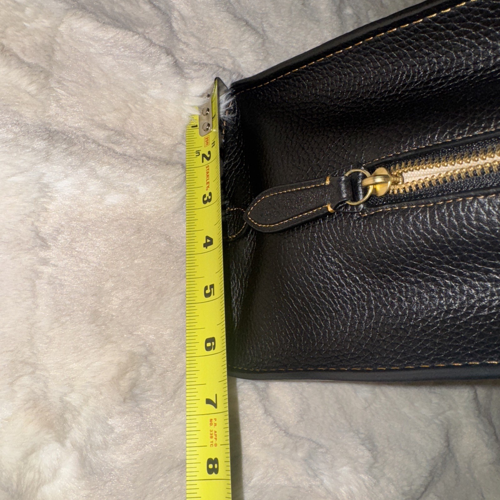 Coach 879 Glove-tanned Pebble Leather Cashin Tote 2 Black BNWT