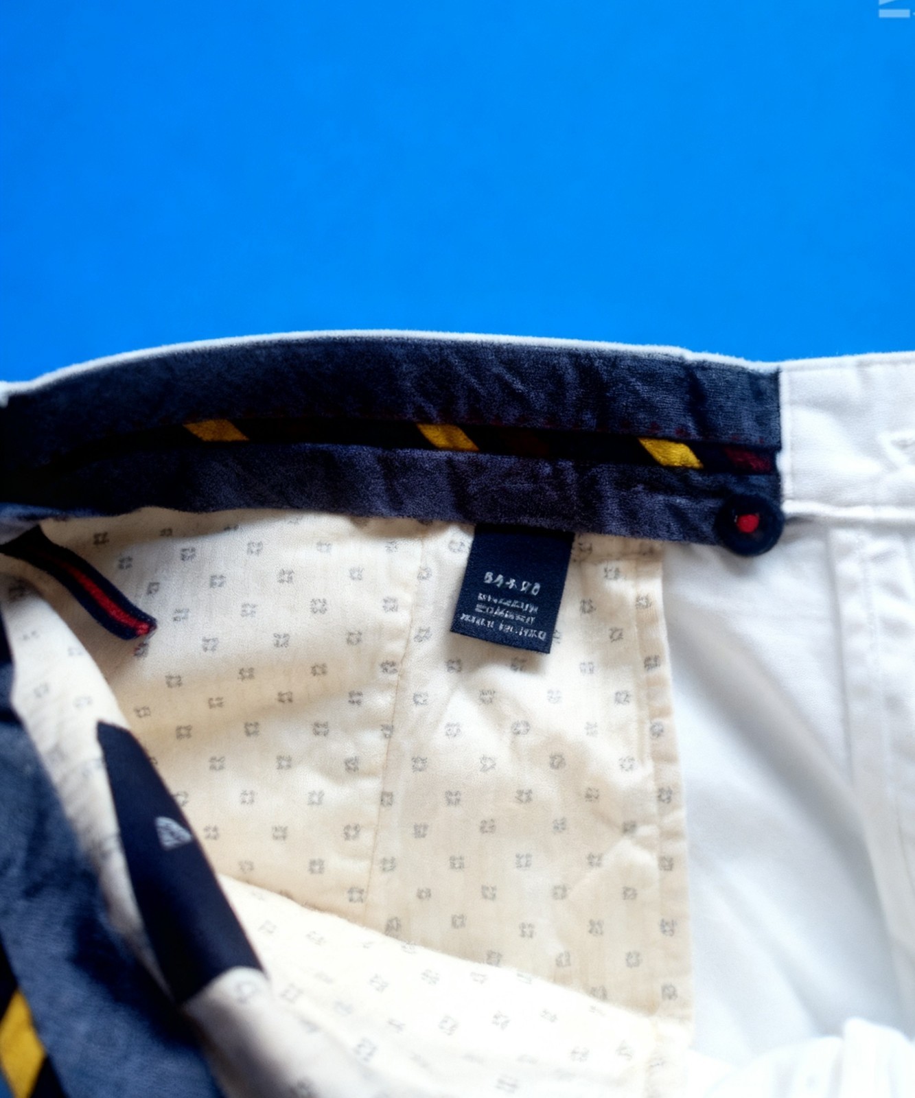Cremieux Men’s White Pants Size 38 Classic Fit Straight Leg Cotton Twill NWT