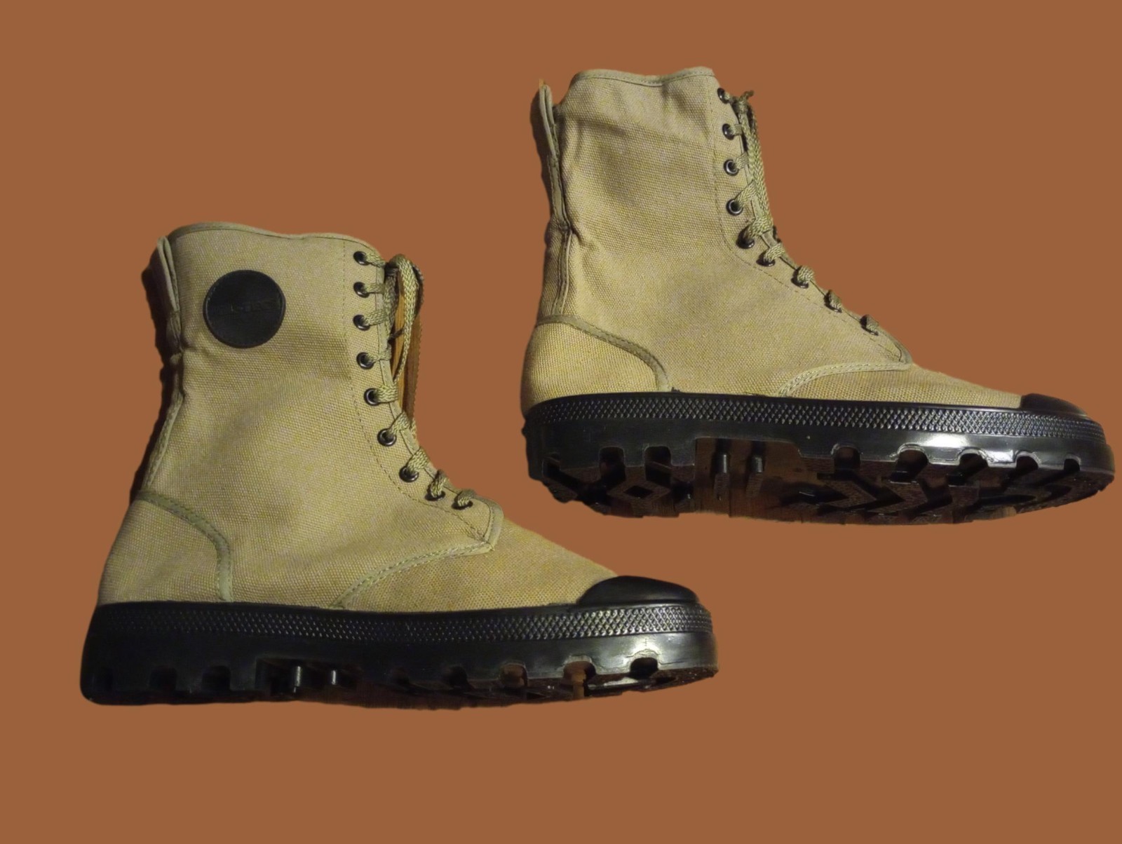 FRENCH STYLE JUNGLE COMBAT BOOT CANVAS COMMANDO SIZE 13