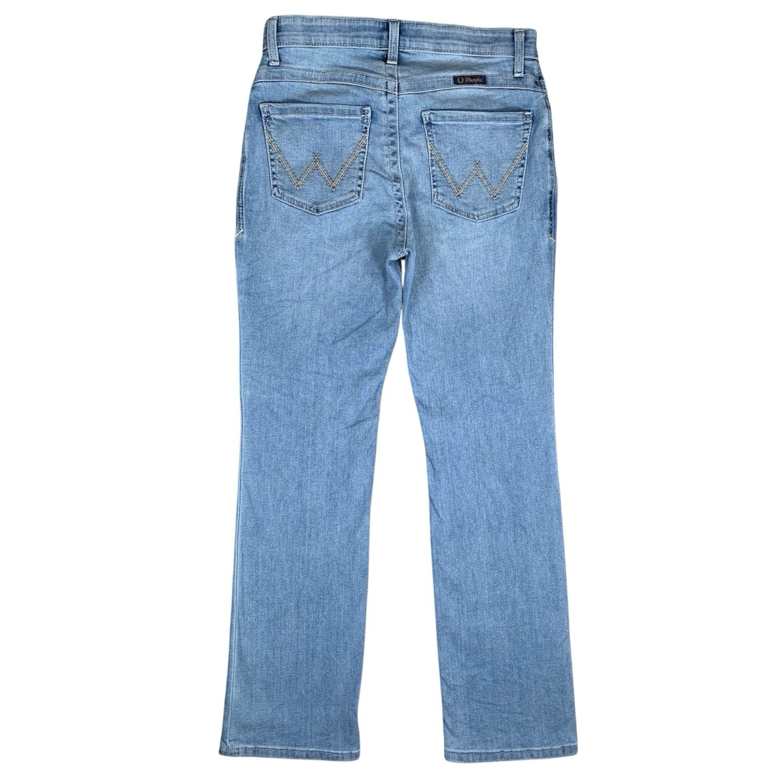Wrangler Willow Jeans Womens 7×32 Blue Denim Ultimate Riding Bootcut Stretch