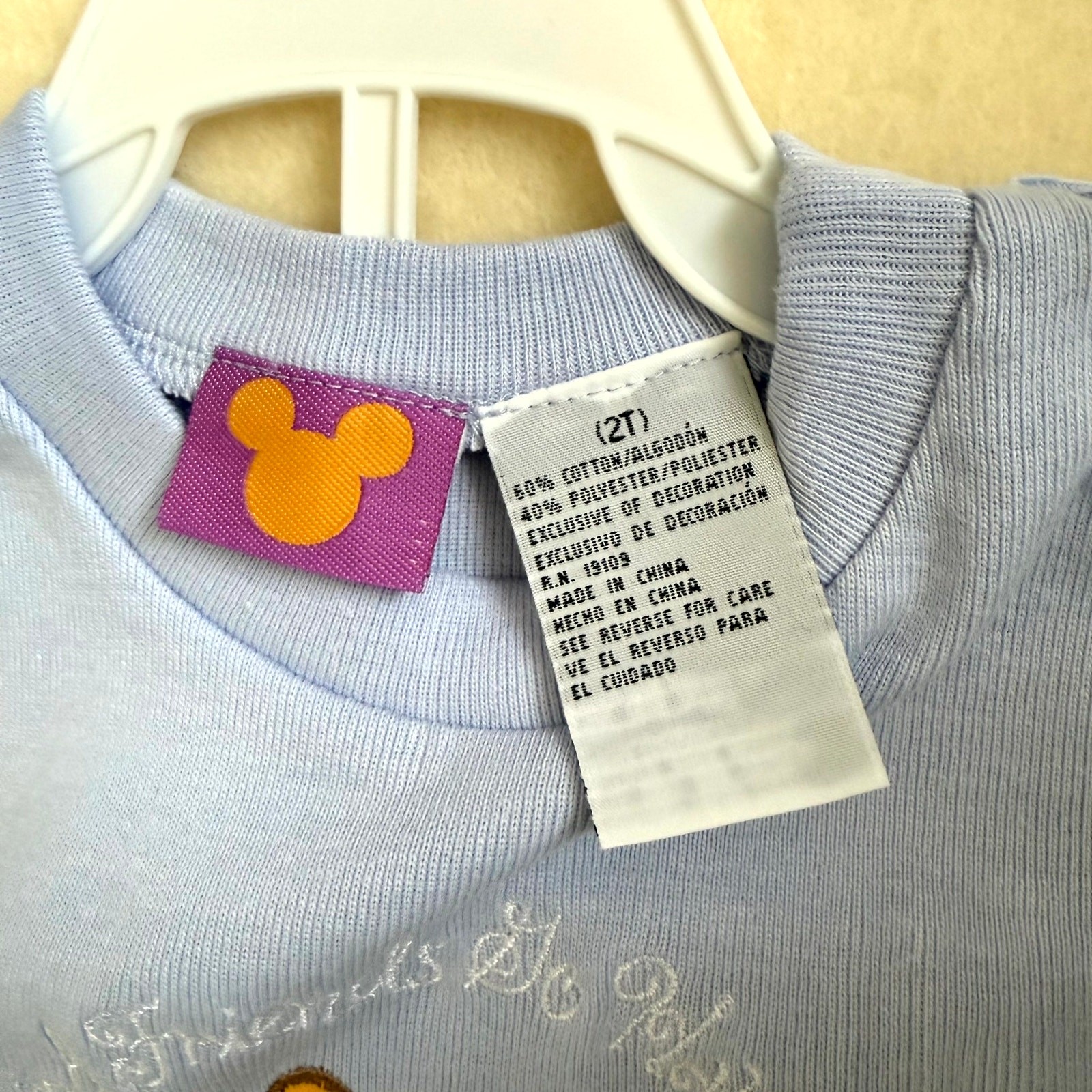 Vintage 90s Disney Winnie the Pooh Overalls Set Girls Size 2T Blue White Piglet