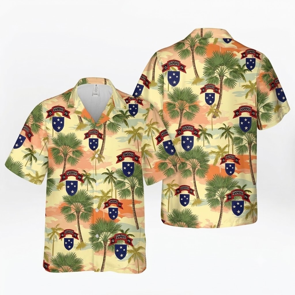 US Army G Co, 75th Infantry Regiment – Ranger Hawaiian Shirt
