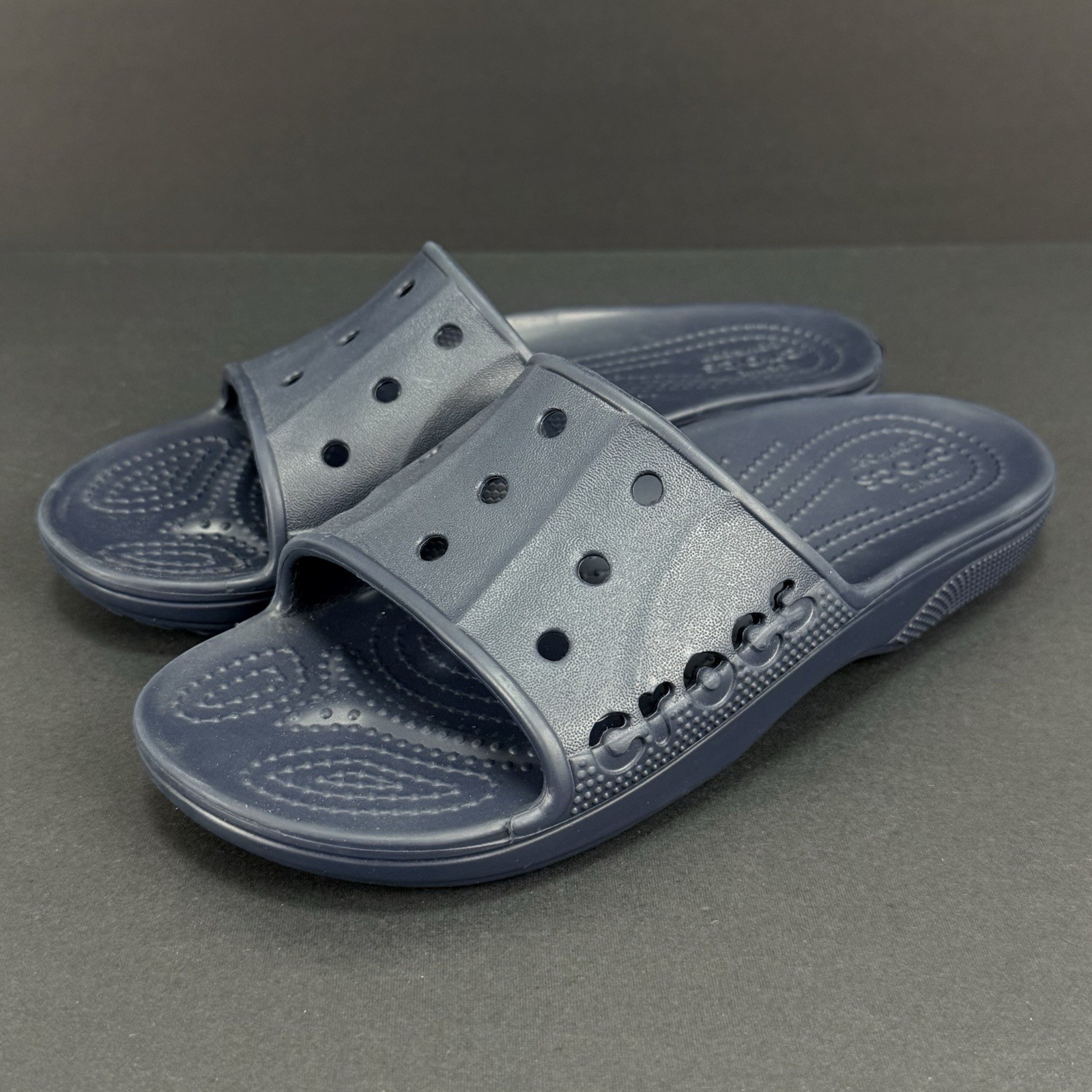 Crocs Baya II Slide Sandals Men’s 5 Women’s 7 Black New Without Box Comfort