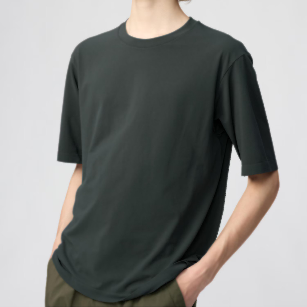 UNIQLO DRY-EX T-Shirt S-4XL Crew-Neck Short-Sleeve