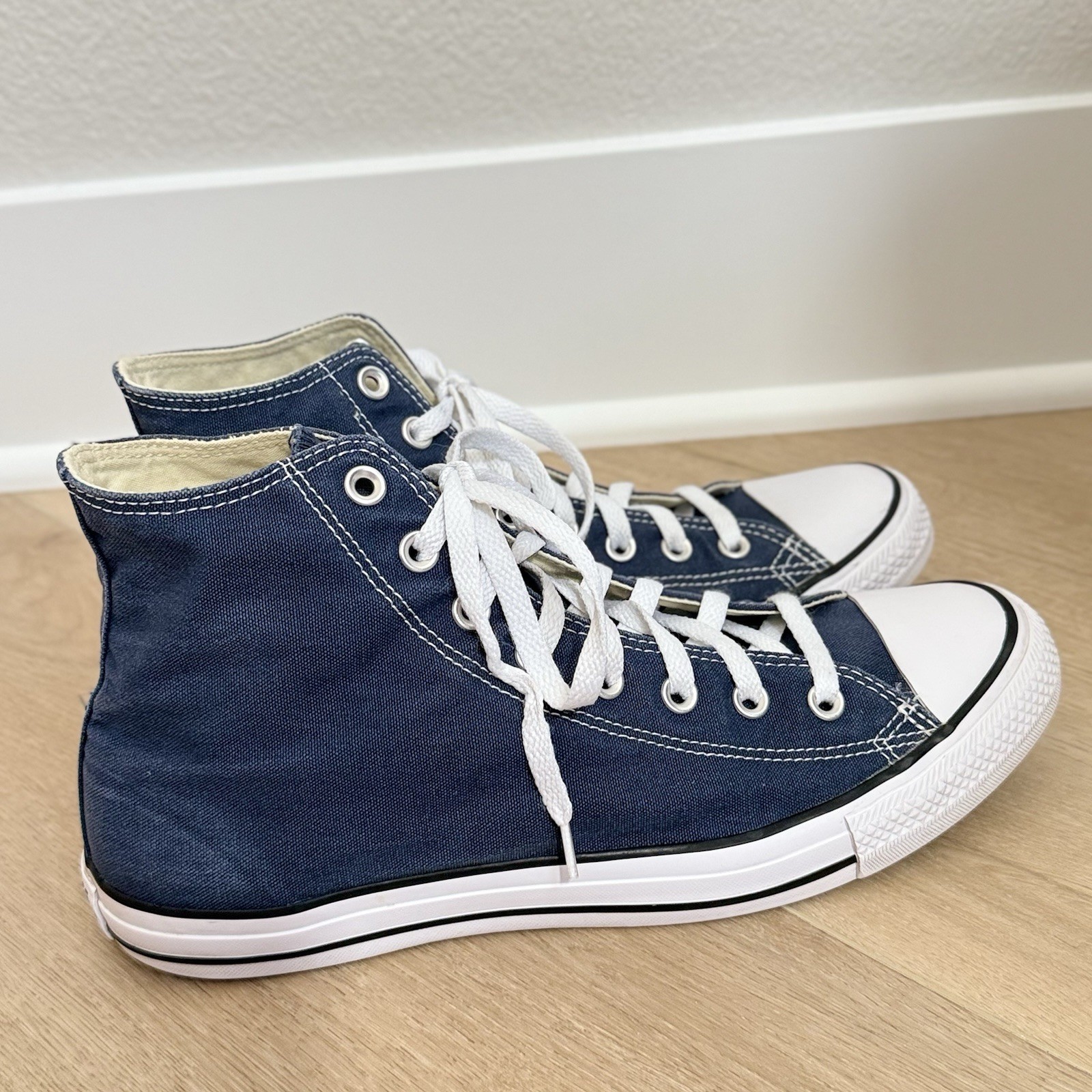 Converse Chuck Taylor All Star High Top Mens 10 Womens 12 Blue Sneakers