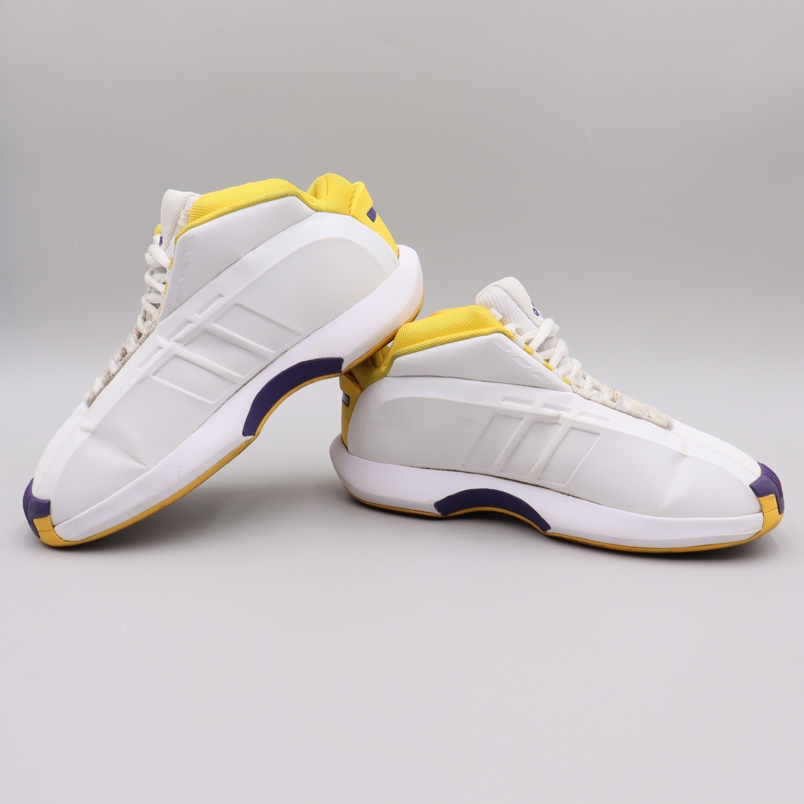 Adidas Crazy 1 ‘Lakers Home’ Size 10 White Purple Gold Basketball Shoes GY8947