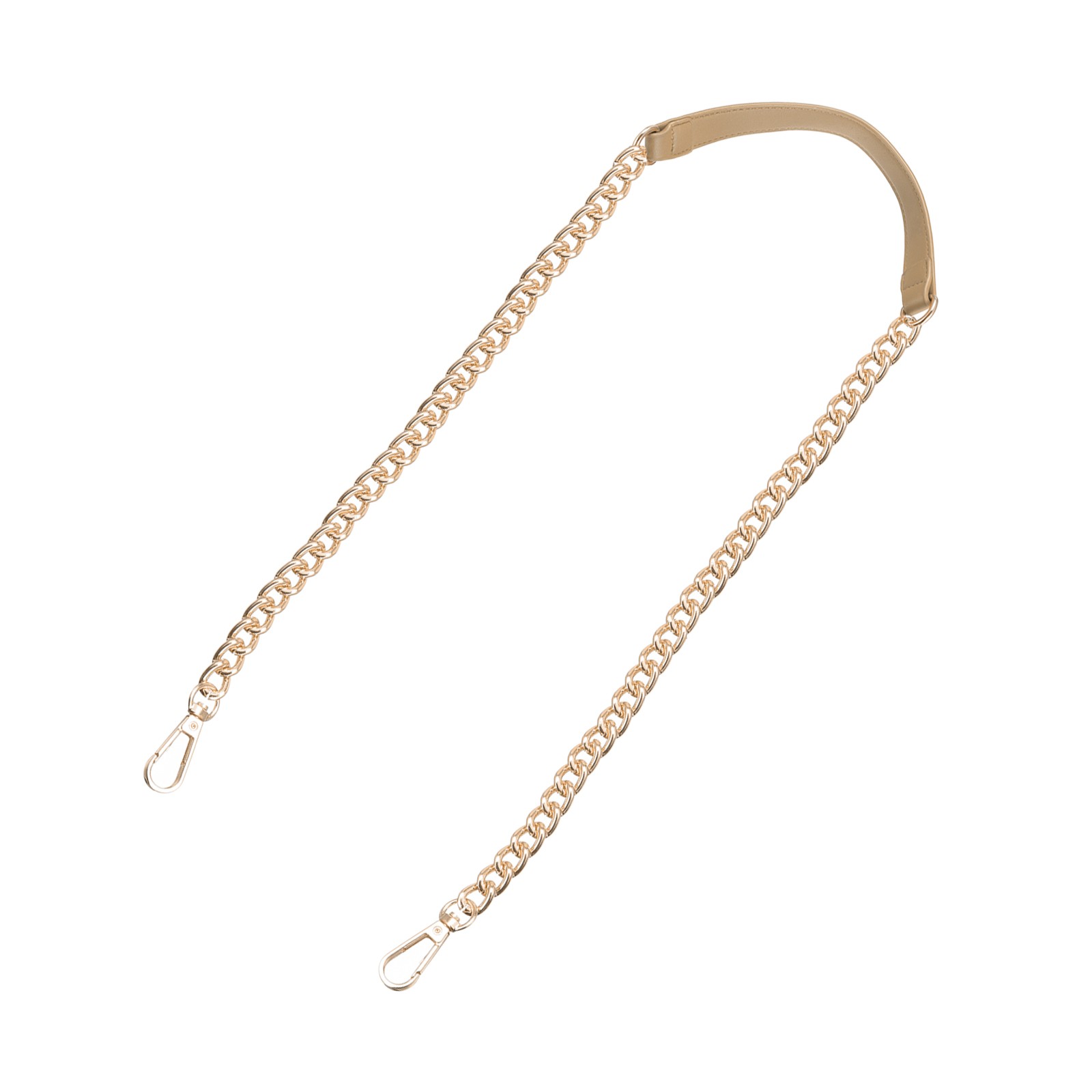 47″ Iron Flat Chain Strap Purse Shoulder DIY Replacement(Beige Gold)