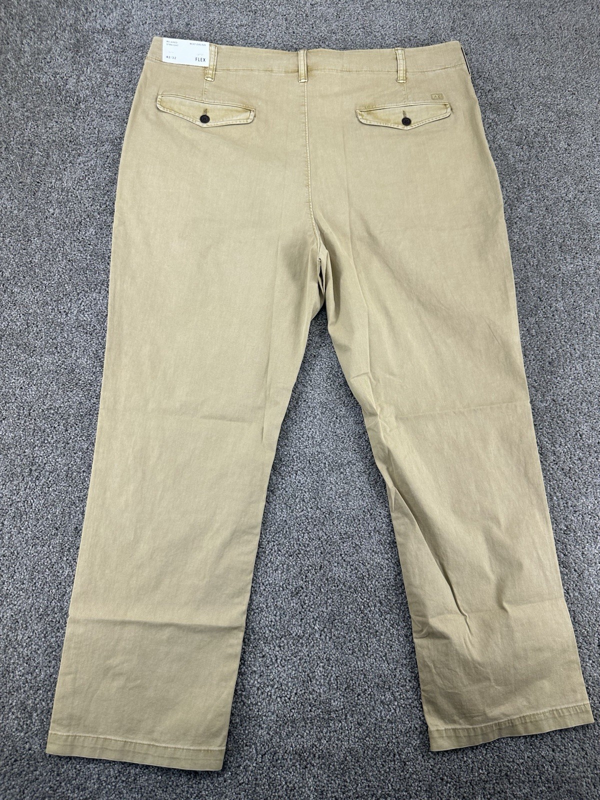 American Eagle Next Level Flex Pants Mens 42×32 Khaki Straight Workwear NWT