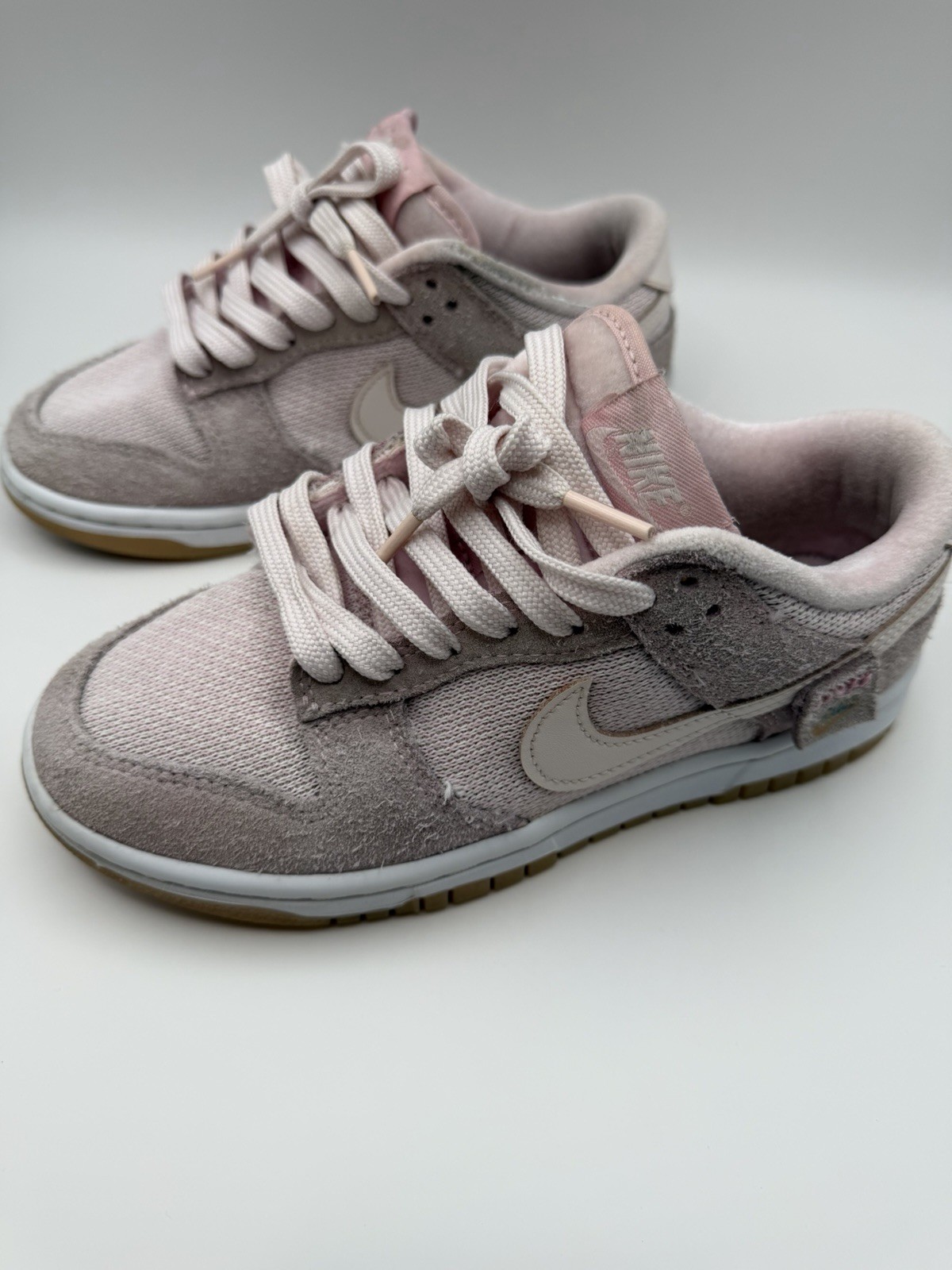 Nike Dunk Low Teddy Bear Light Soft Pink GS Size 5Y Youth Shoes