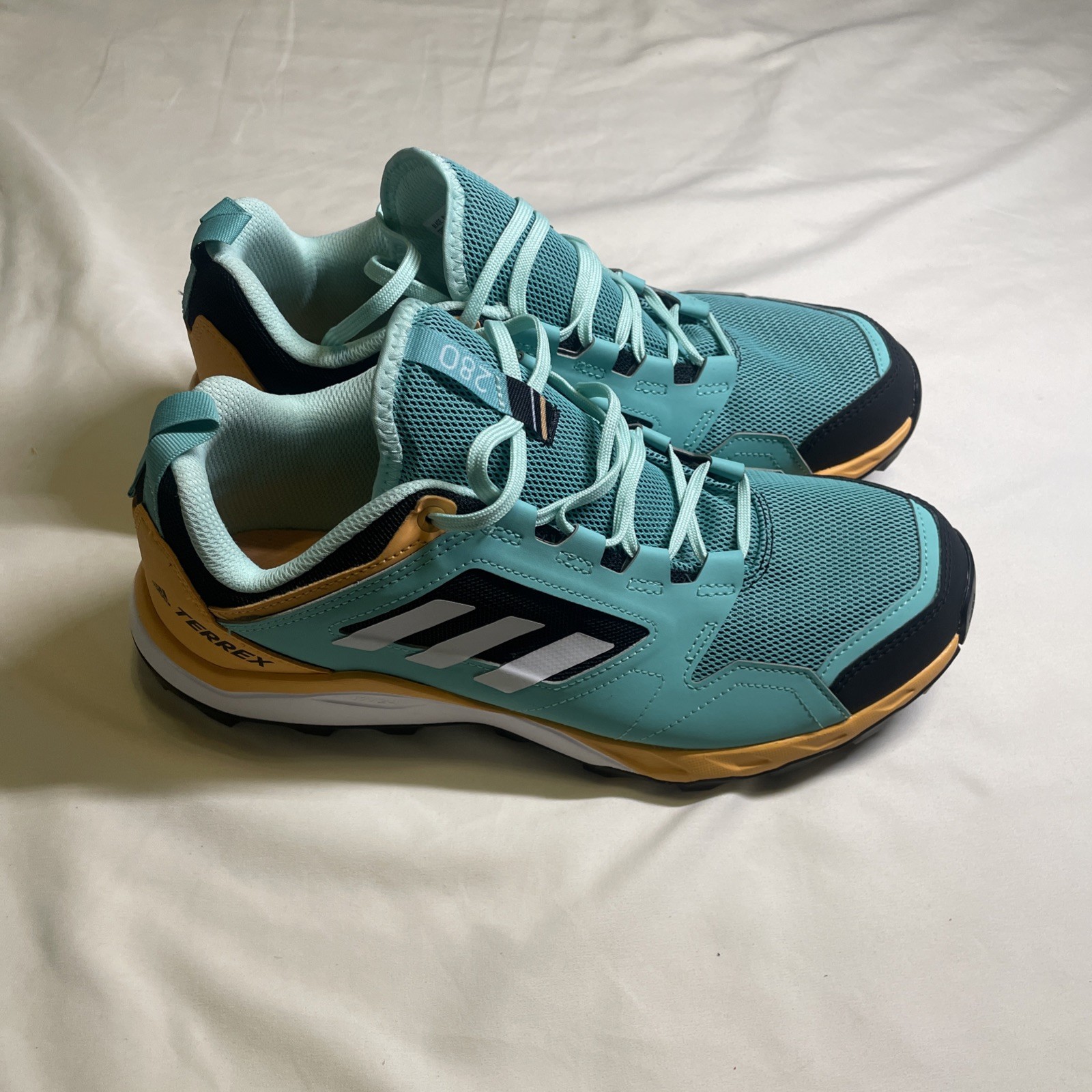 Adidas Womens TERREX Agravic Trail Hiking – Sz: 10-FX6977 – Emerald / White NEW
