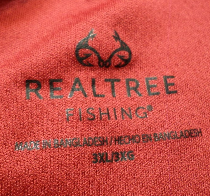 EUC DESIGNER REALTREE FISHING RED BUTTON SHORT SLEEVE SHIRT 3X-LARGE